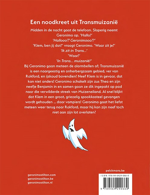 Achterkant van Een noodkreet uit Transmuizanië