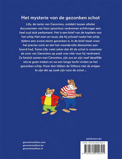 Achterkant van Het mysterie van de gezonken schat