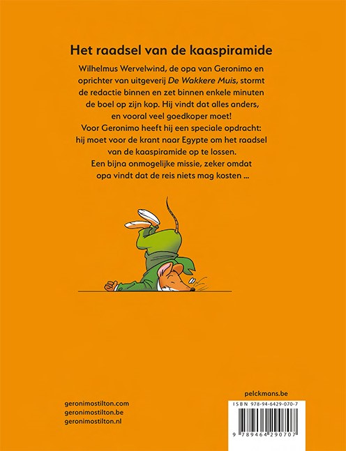 Achterkant van Het raadsel van de kaaspiramide