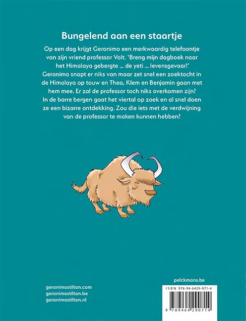 Achterkant van Bungelend aan een staartje