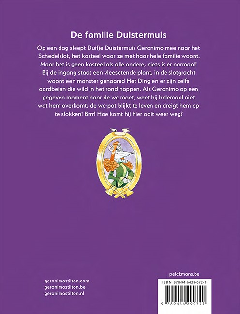 Achterkant van De familie Duistermuis