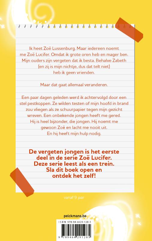 Achterkant van De vergeten jongen