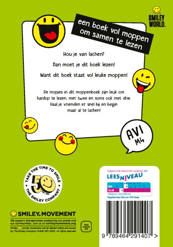 Achterkant van Ik lees een mop met jou