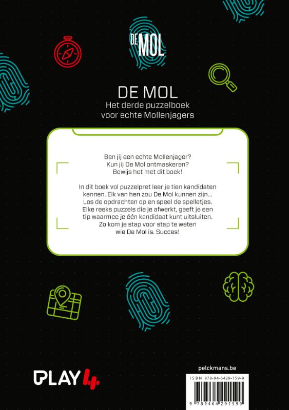 Achterkant van De Mol Puzzelboek 3