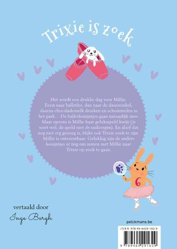 Achterkant van Trixie is zoek