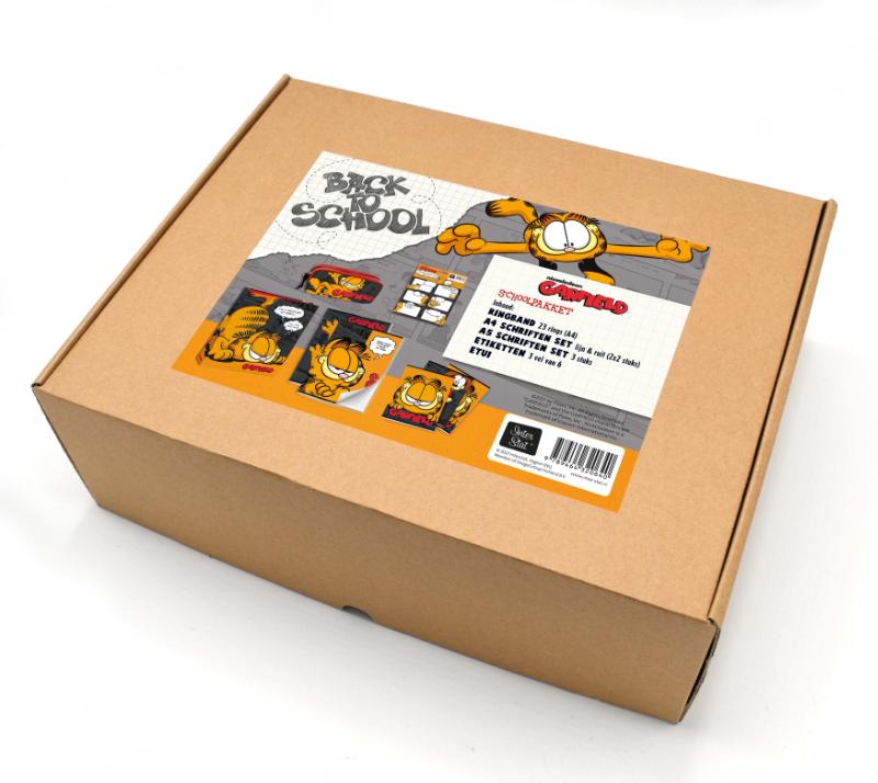Achterkant van BOL.COM BTS pakket - Garfield