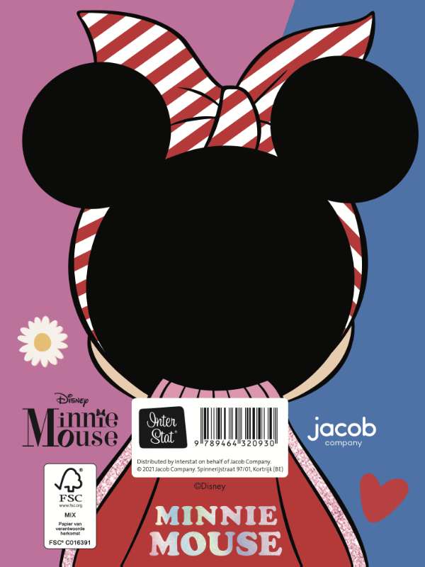Achterkant van Vriendenboek - Minnie Mouse