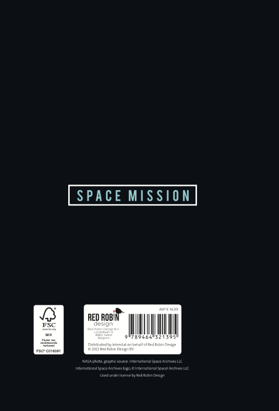 Achterkant van NASA Space Mission - Schoolagenda 2022/2023