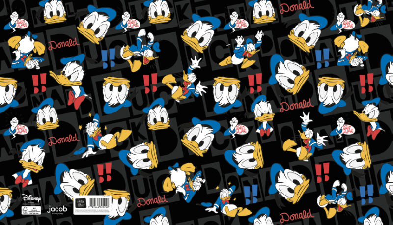 Achterkant van Donald Duck - Ringband 23 rings 22-23 - set van 6