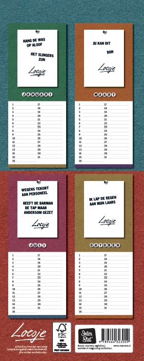 Achterkant van Verjaardagskalender Loesje nr. 7