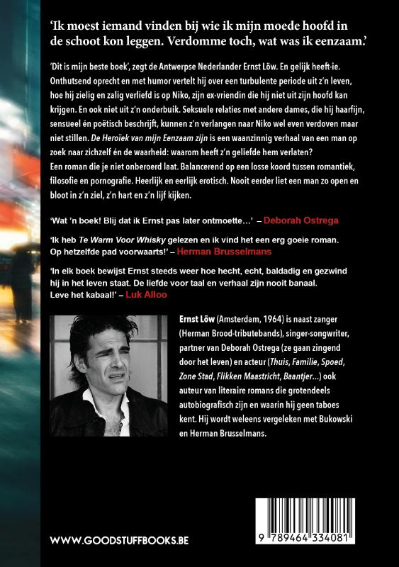 Achterkant van De Heroïek van mijn Eenzaam zijn