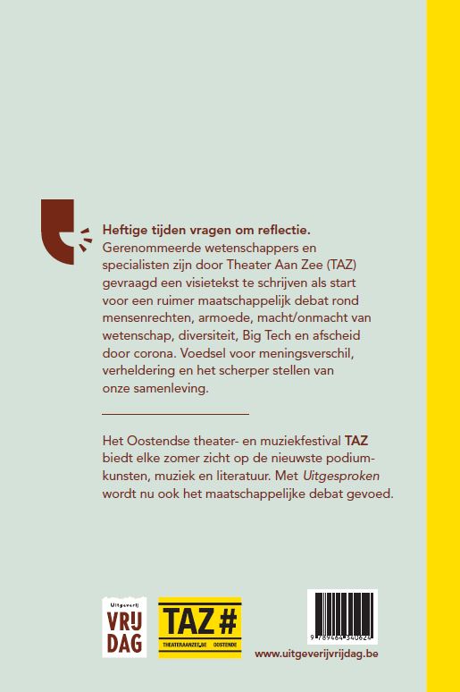 Achterkant van Uitgesproken
