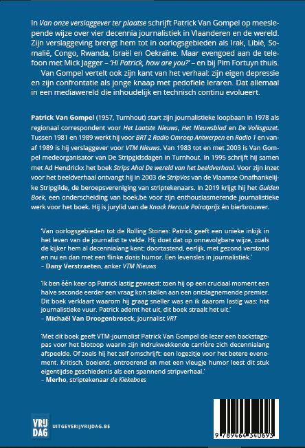 Achterkant van Van onze verslaggever ter plaatse