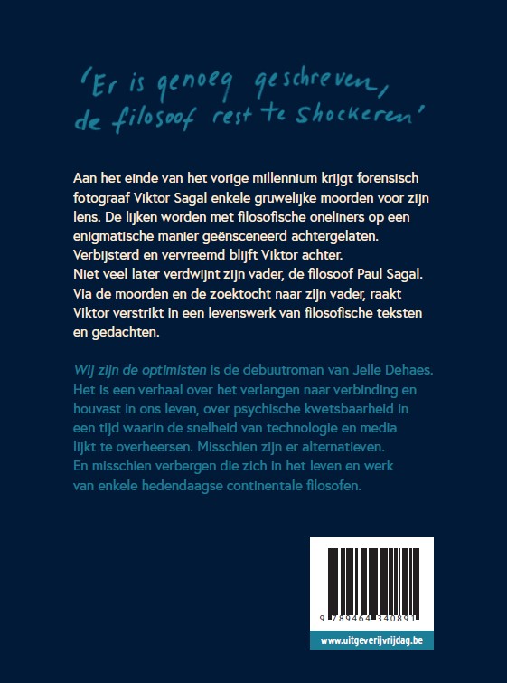 Achterkant van Wij zijn de optimisten