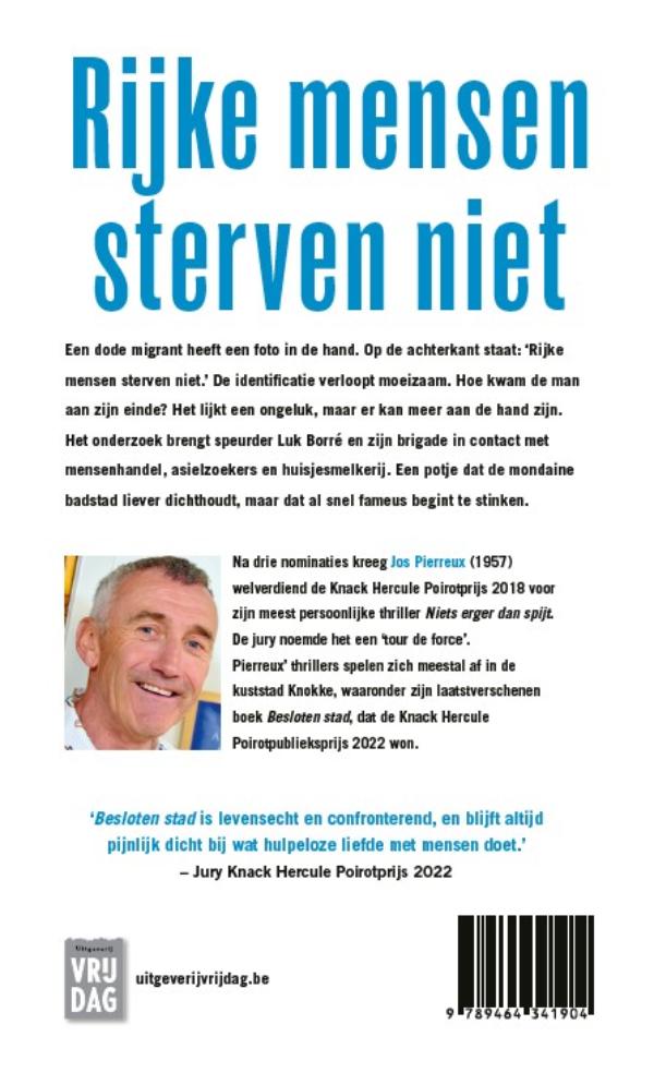 Achterkant van Rijke mensen sterven niet