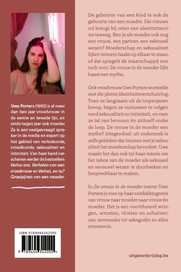 Achterkant van De vrouw in de moeder