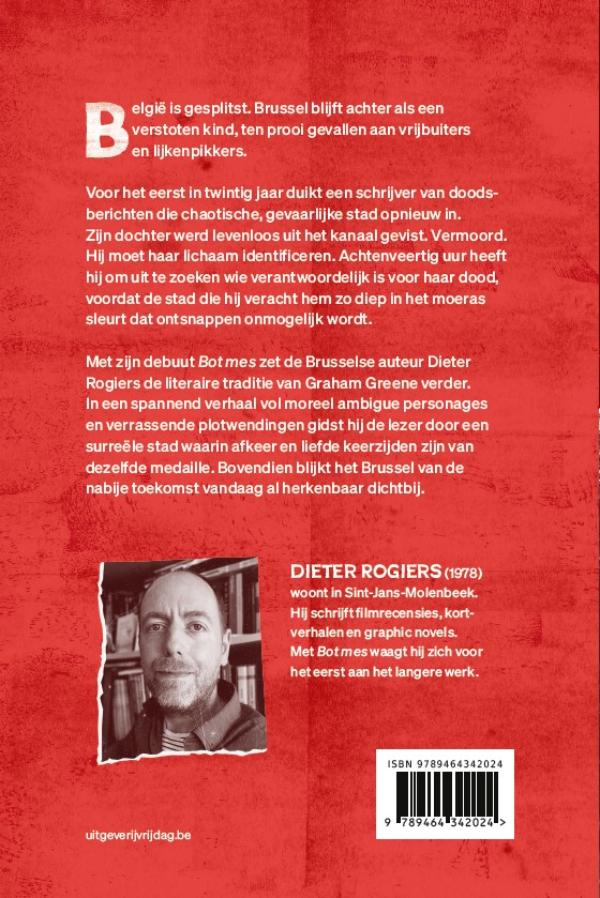 Achterkant van Bot mes