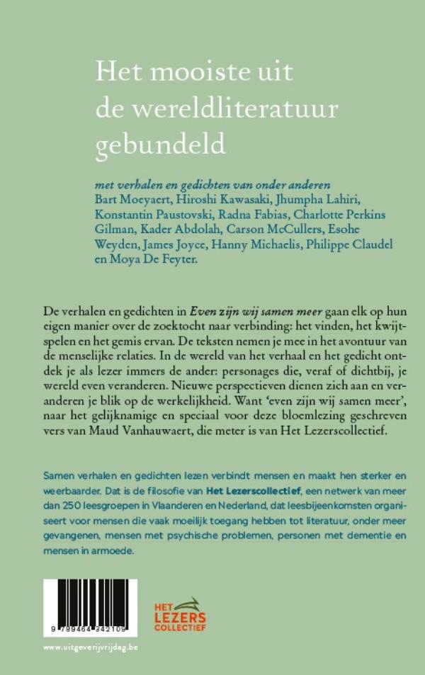 Achterkant van Even zijn wij samen meer