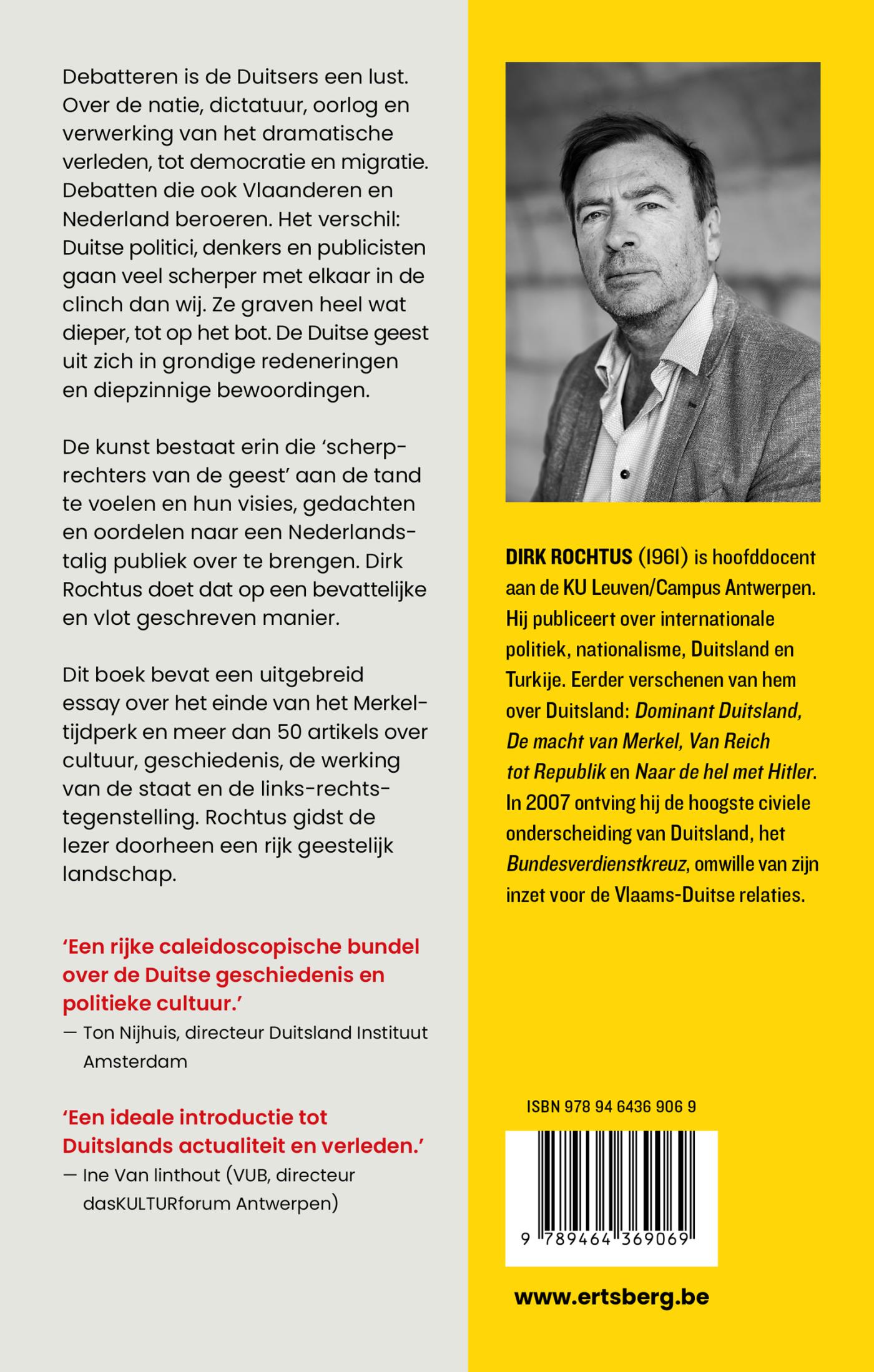 Achterkant van Scherprechters van de geest