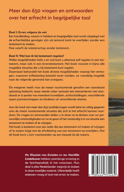 Achterkant van Het Nederlandse Erfrecht