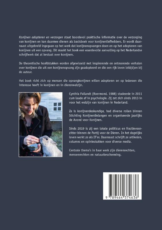 Achterkant van Konijnen adopteren en verzorgen