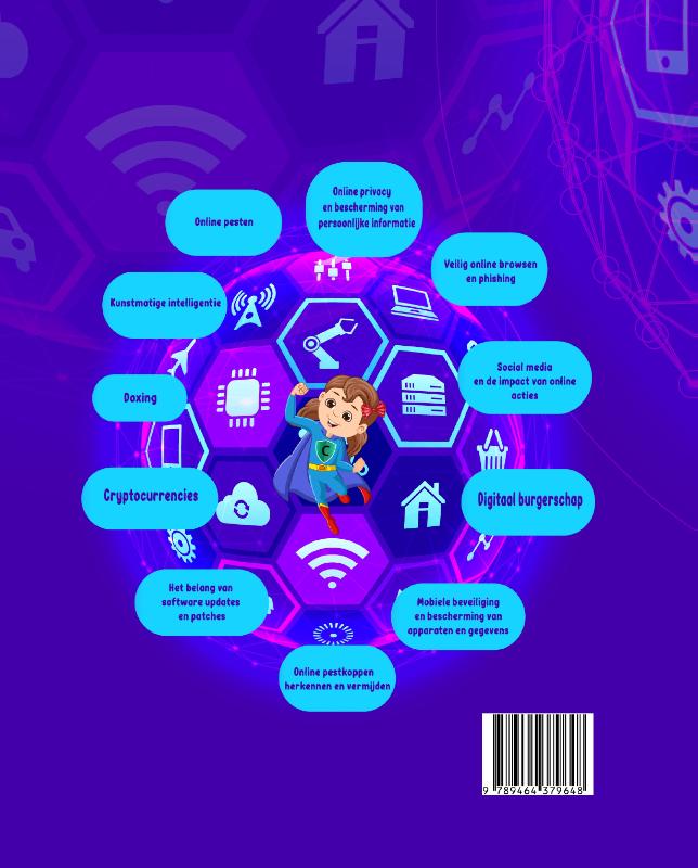 Achterkant van De cyber avonturen van Charli: Een veilige reis door een digitale wereld