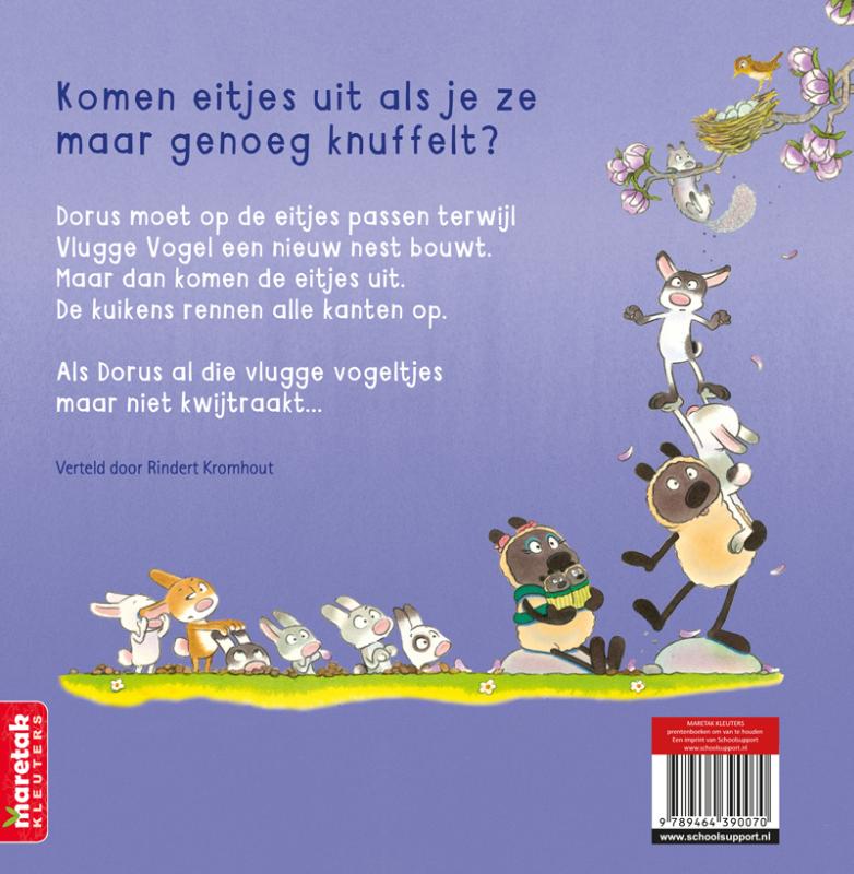 Achterkant van Dorus en de vlugge vogeltjes