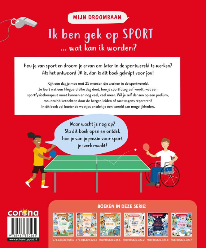 Achterkant van Ik ben gek op sport