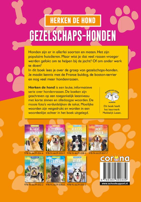 Achterkant van Gezelschapshonden