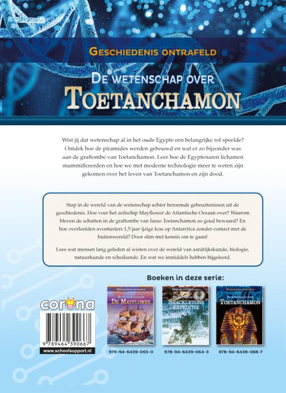 Achterkant van De wetenschap over Toetanchamon