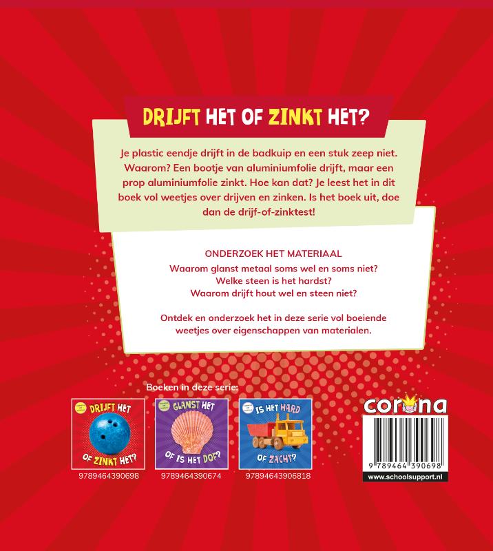 Achterkant van Blijft het drijven of zinkt het?