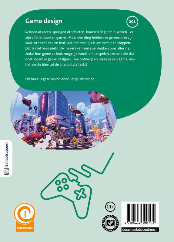 Achterkant van Game design