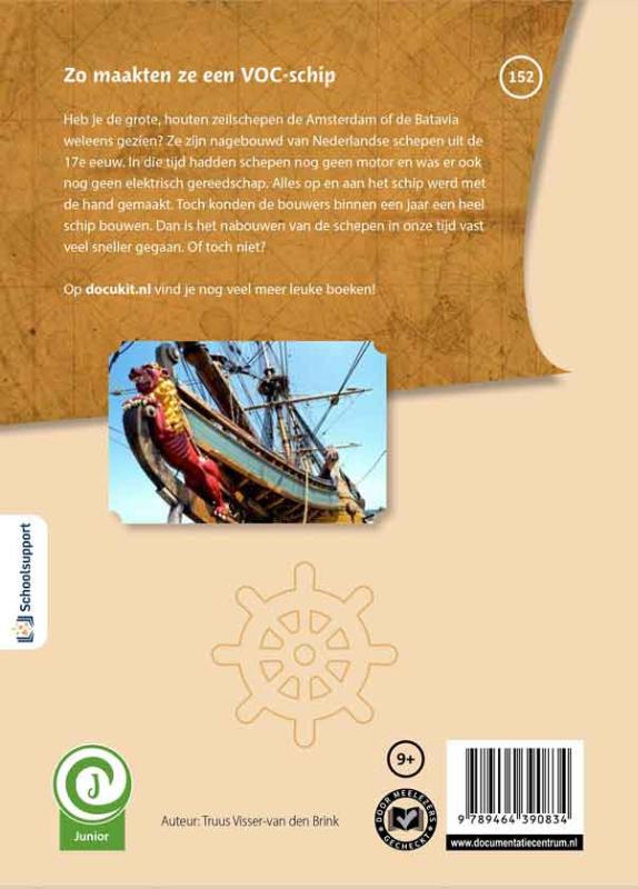 Achterkant van Zo maakten ze een VOC-schip