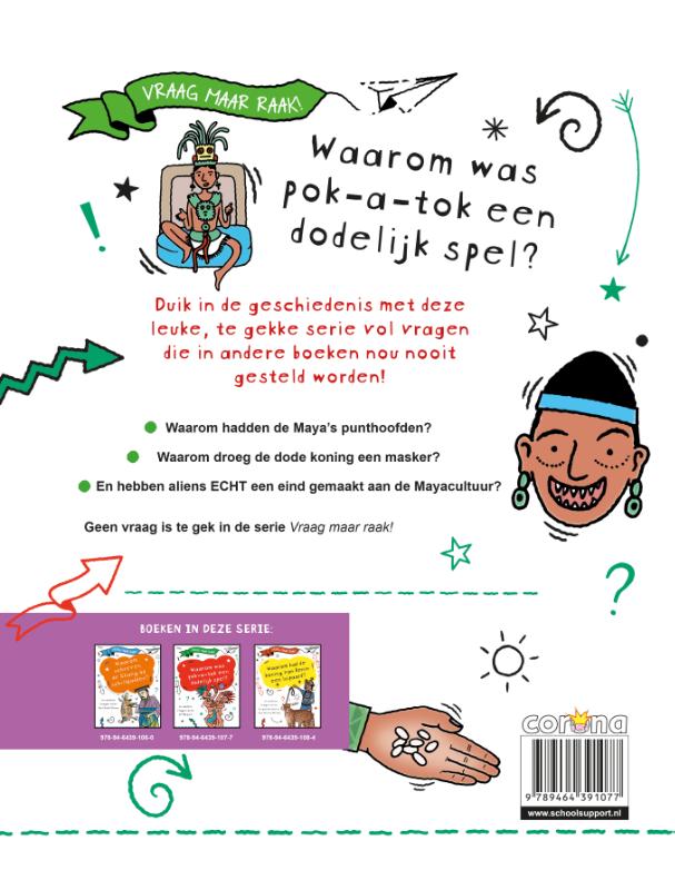 Achterkant van Waarom was pok-a-tok een dodelijk spel?