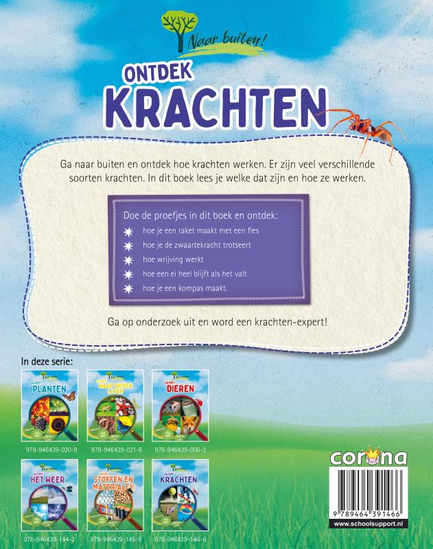 Achterkant van Ontdek krachten