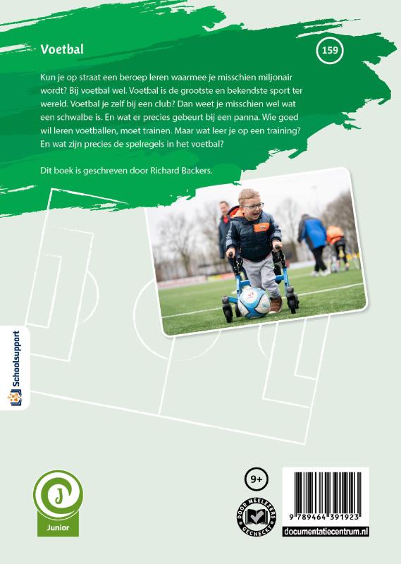 Achterkant van Voetbal