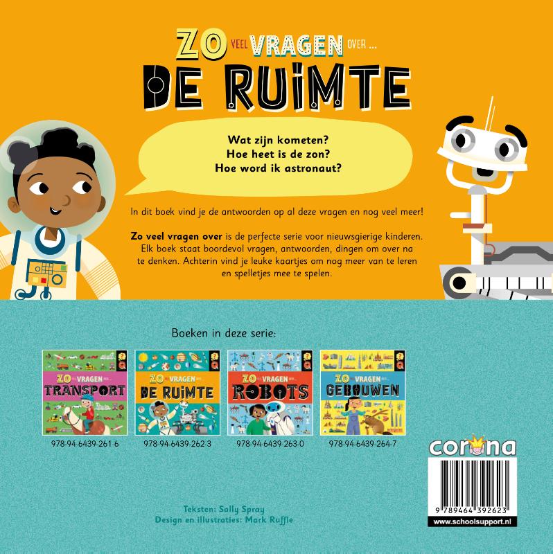 Achterkant van Zoveel vragen over de ruimte