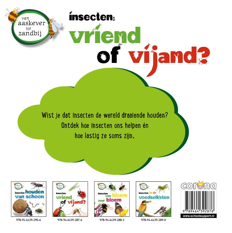 Achterkant van Insecten als vriend of vijand