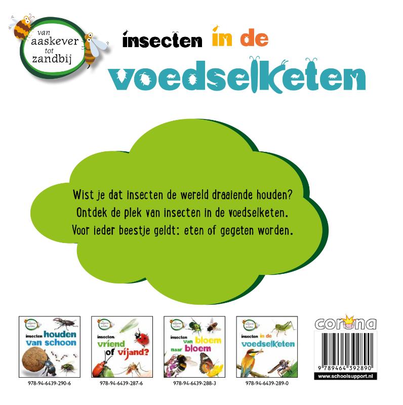 Achterkant van Insecten in de voedselketen