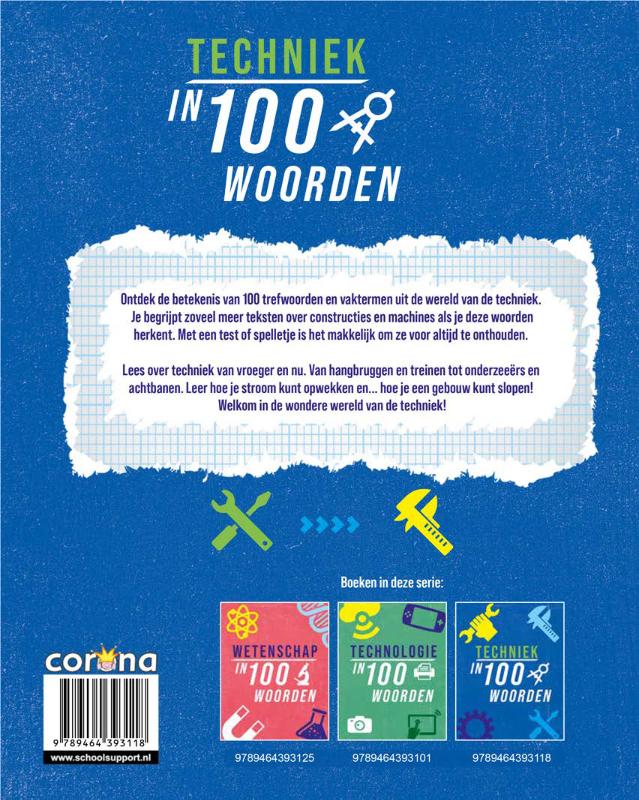Achterkant van Techniek in 100 woorden