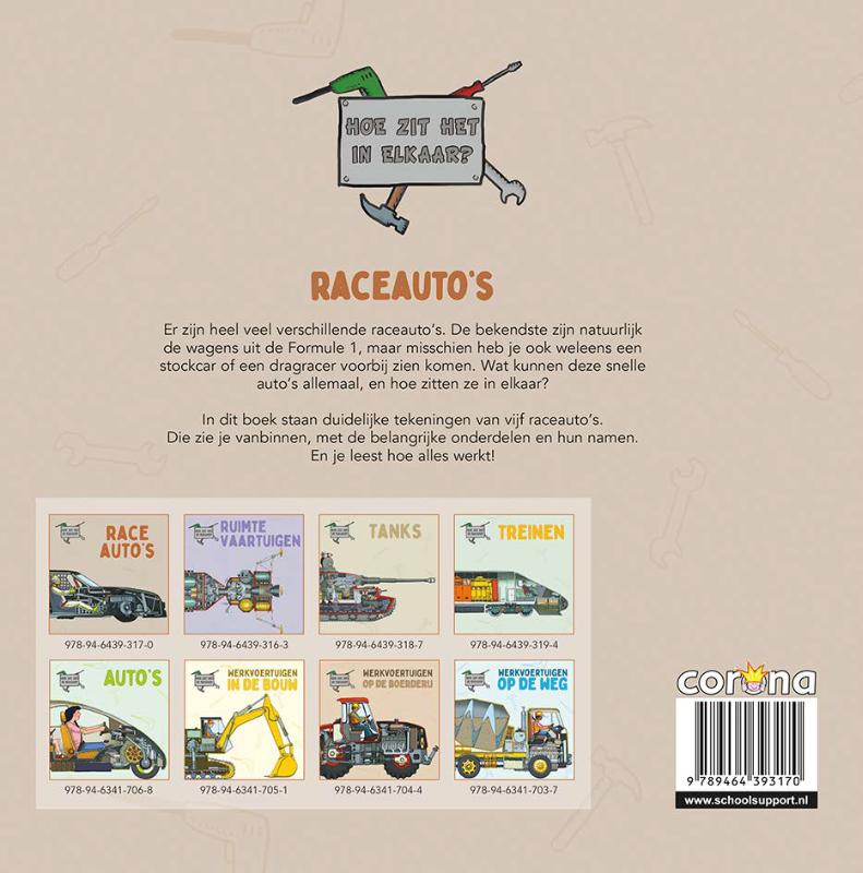 Achterkant van Raceauto’s