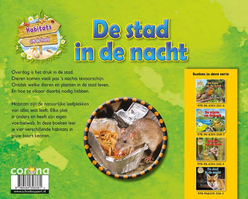 Achterkant van De stad in de nacht