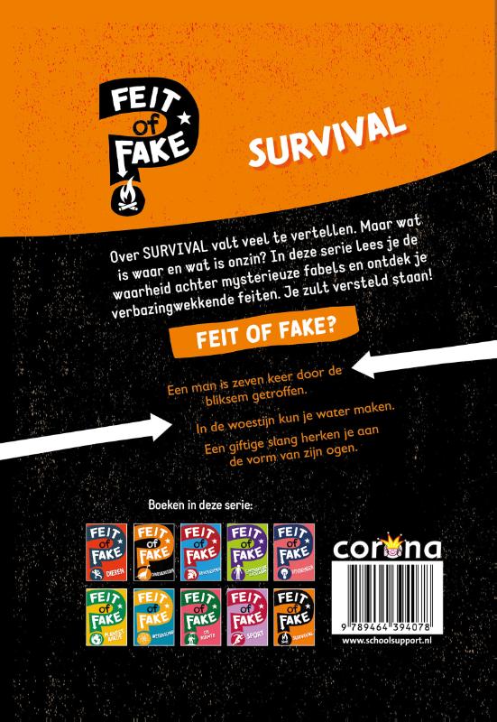 Achterkant van Survival