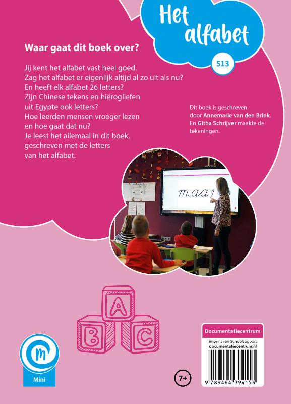 Achterkant van Het alfabet