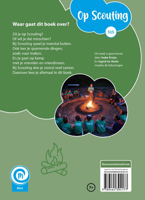 Achterkant van Op Scouting