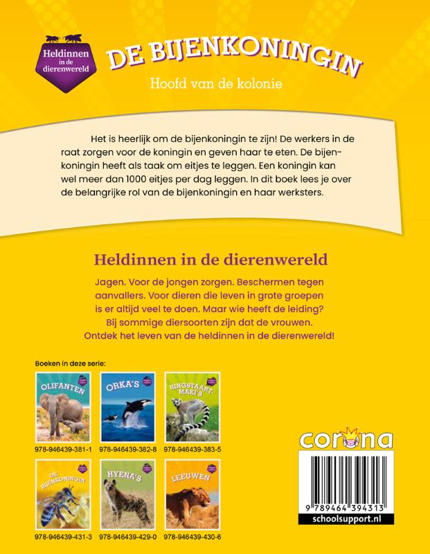 Achterkant van De bijenkoningin