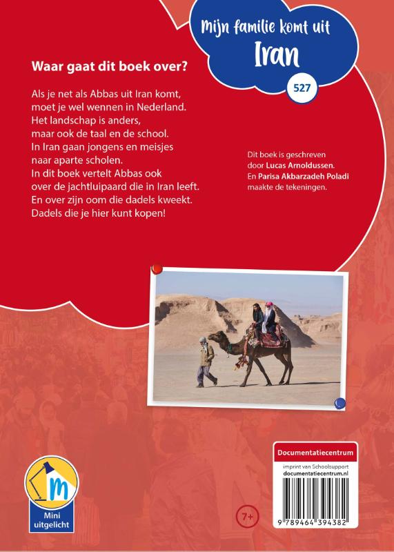 Achterkant van Mijn familie komt uit Iran