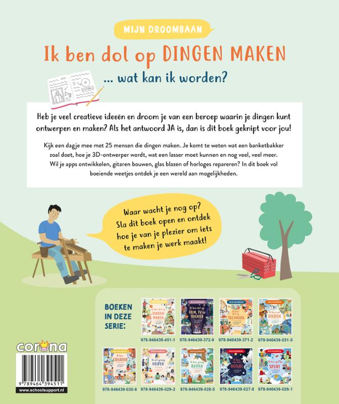 Achterkant van Ik ben dol op dingen maken … wat kan ik worden?