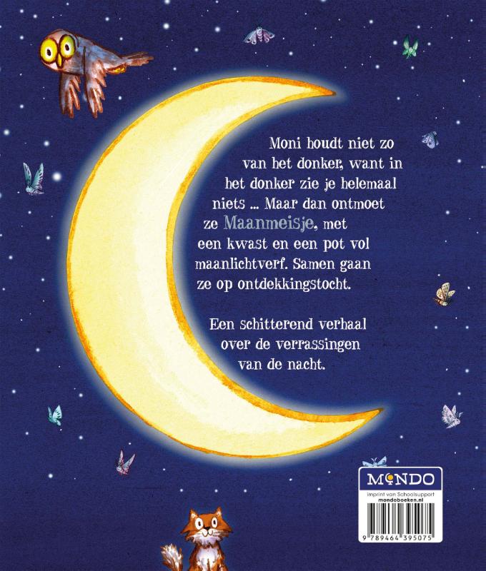 Achterkant van Maanmeisje