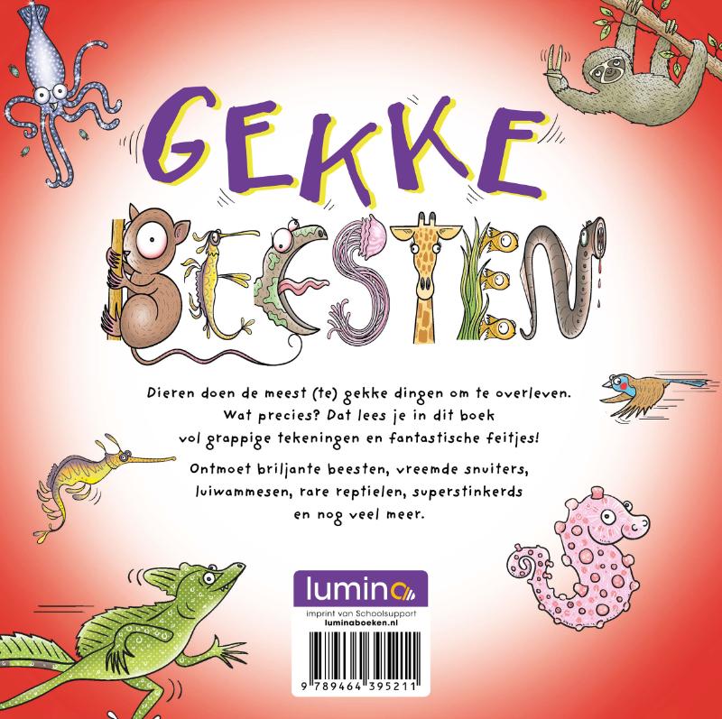 Achterkant van Gekke beesten